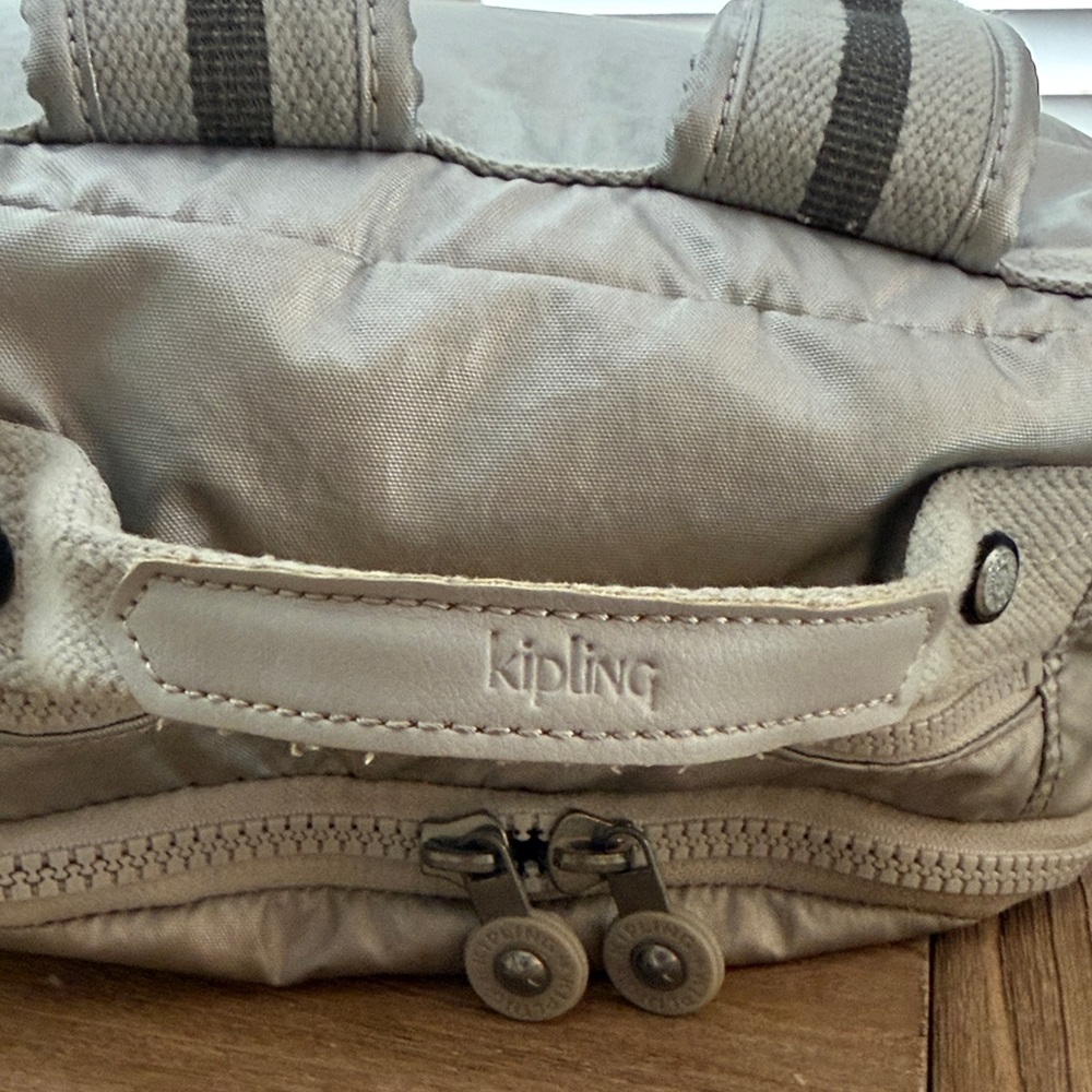 Kipling Metallic Silver Backpack - Picture 6 of 16